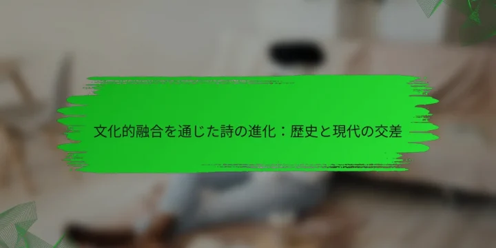 文化的融合を通じた詩の進化:歴史と現代の交差