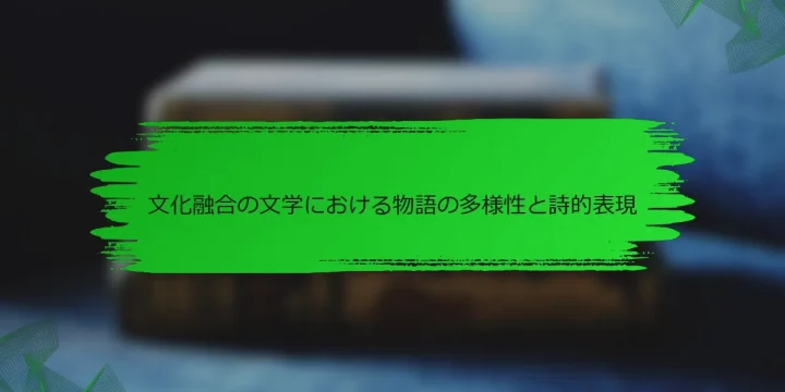 文化融合の文学における物語の多様性と詩的表現