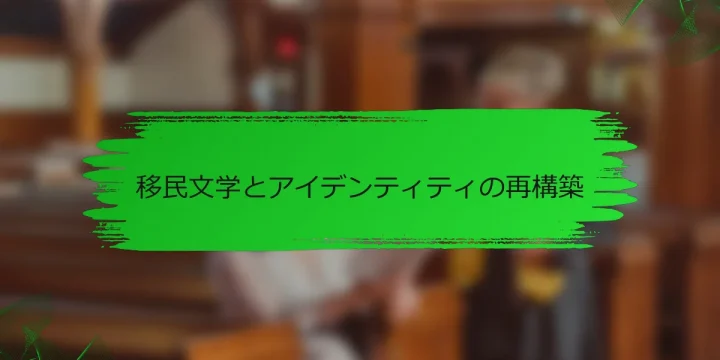 移民文学とアイデンティティの再構築