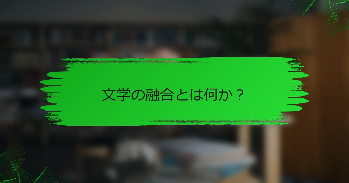 文学の融合とは何か？